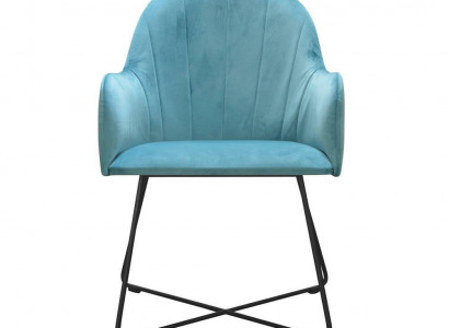 Moderne Lehnstühle Gruppe Set 8 Stühle Garnitur Turkis Polster Armlehne